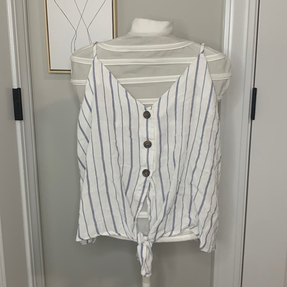 Button up tank top.